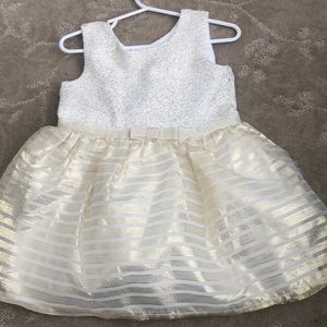 Perfect gold and cream party dress or casual